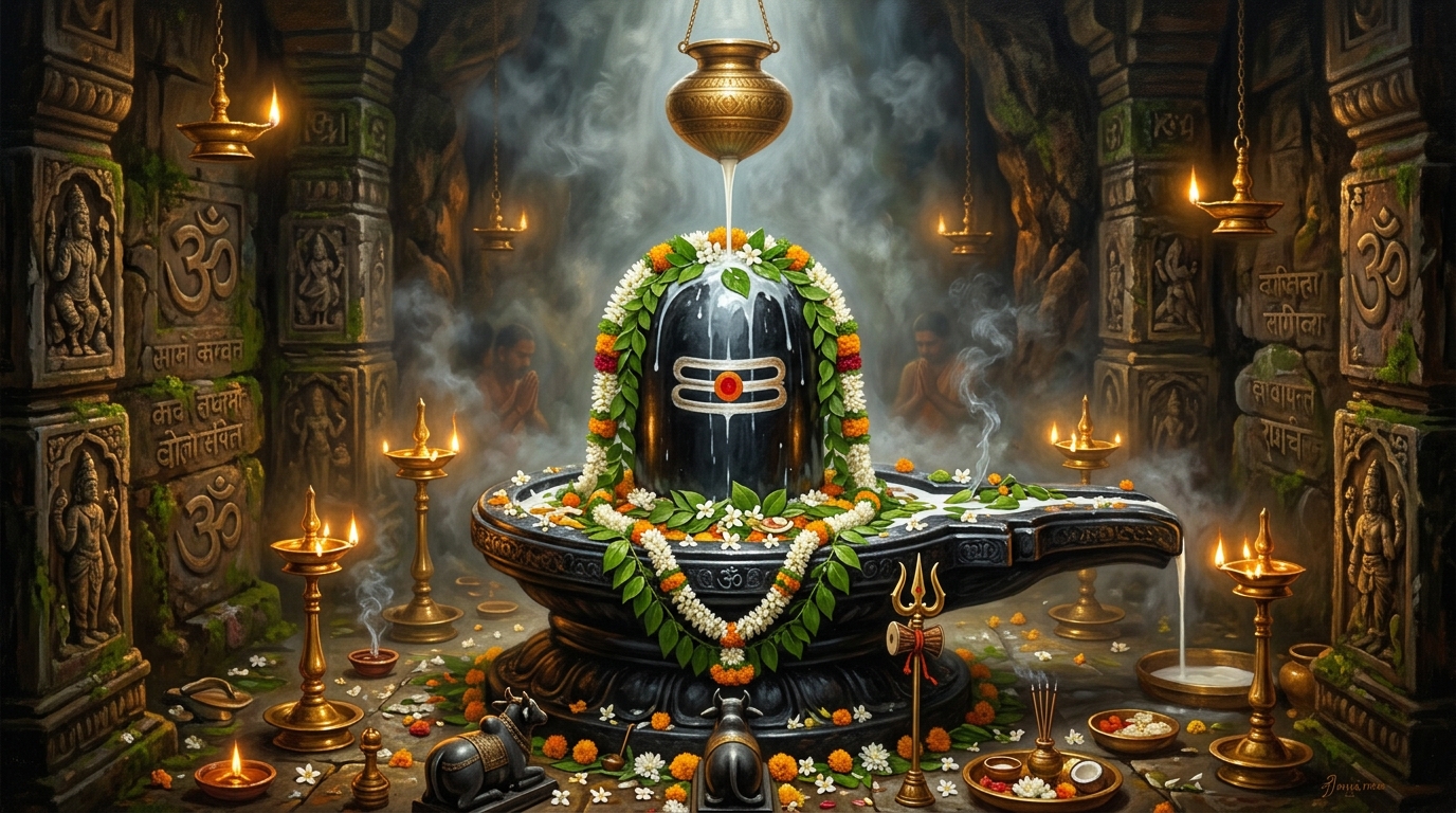 Lingashtakam Dhyana Sloka - Sadashiva Lingam