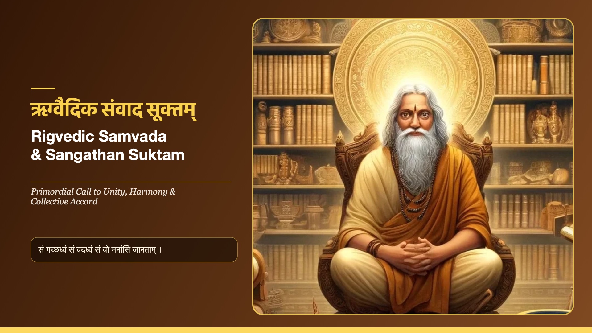 Rigvedic Samvada & Sangathan Suktam - Samjnana (Cosmic Concord)