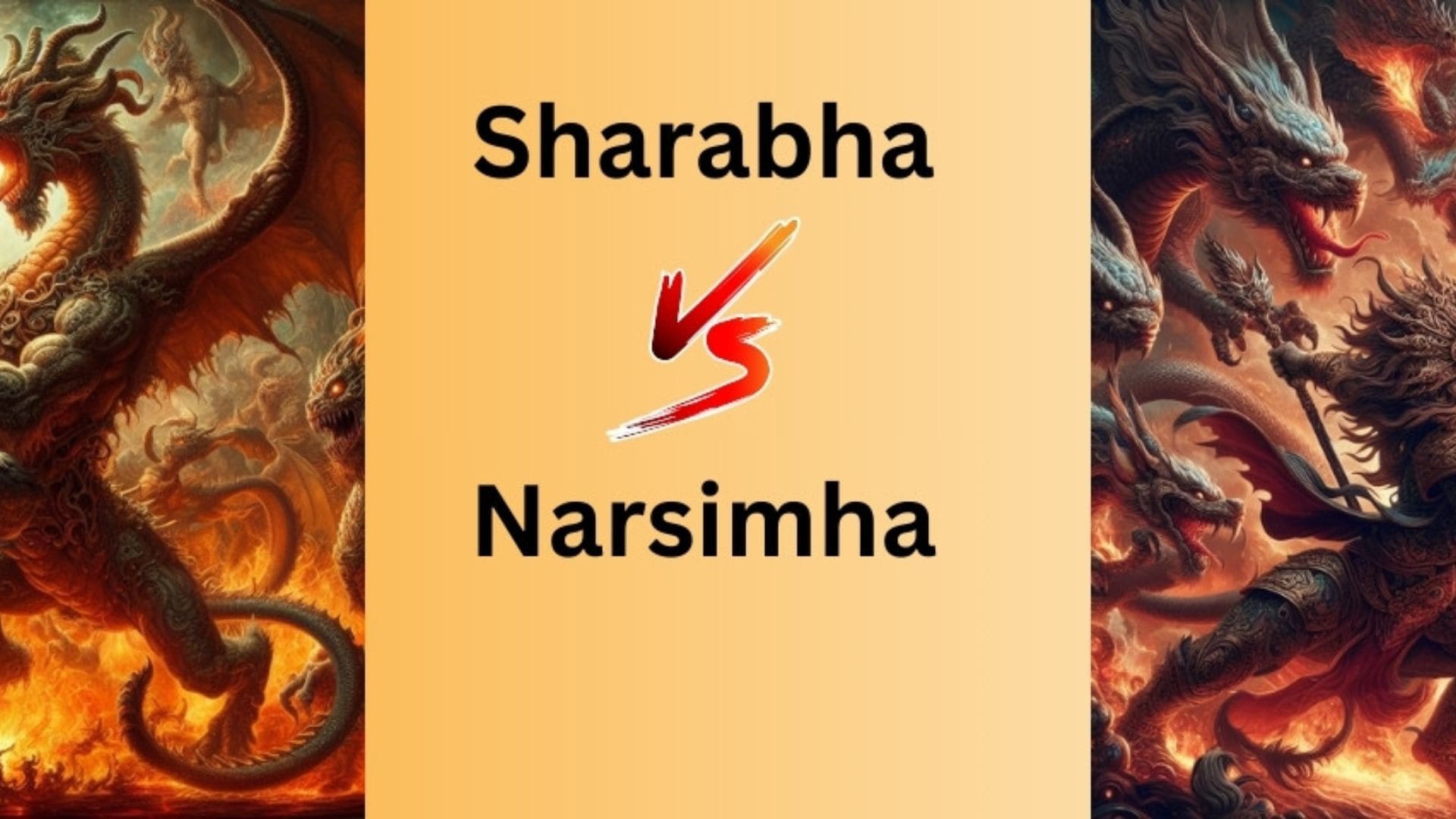 When Lord Shiva as Sharabha Pacified Narasimhas Fury